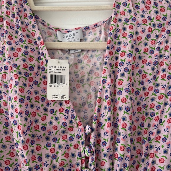 Ghost London Pink Midi Dress with Sophisticated Charm - Picture 4 of 5